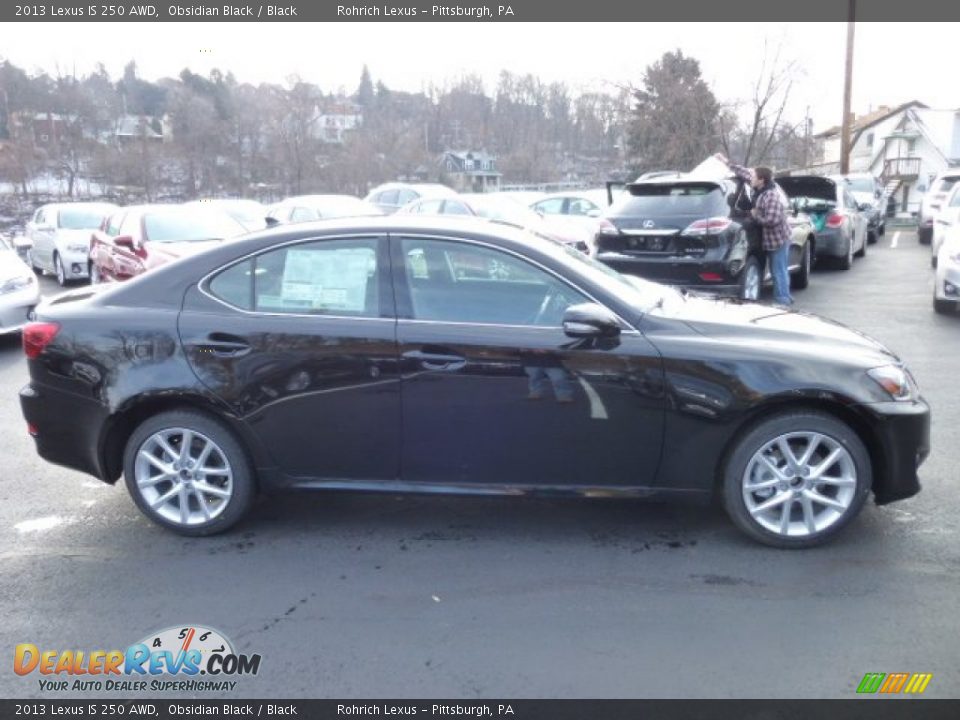 2013 Lexus IS 250 AWD Obsidian Black / Black Photo #5