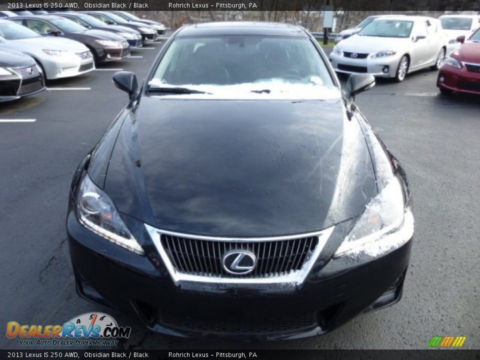 2013 Lexus IS 250 AWD Obsidian Black / Black Photo #7