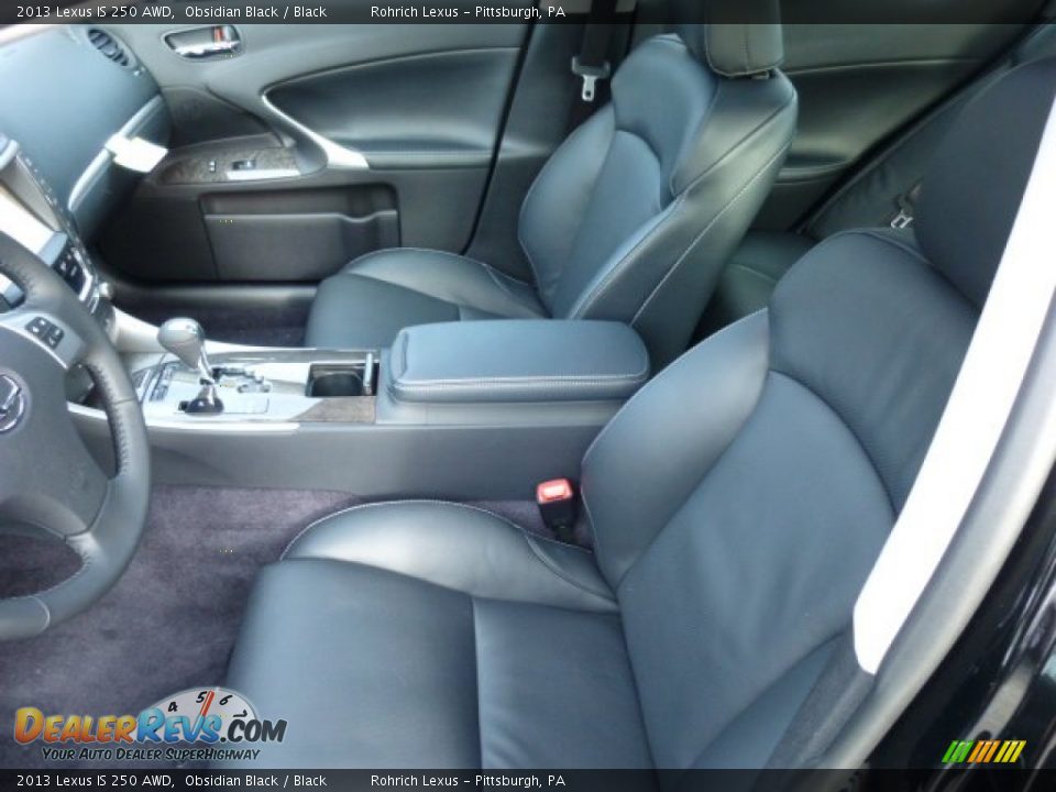 Black Interior - 2013 Lexus IS 250 AWD Photo #10