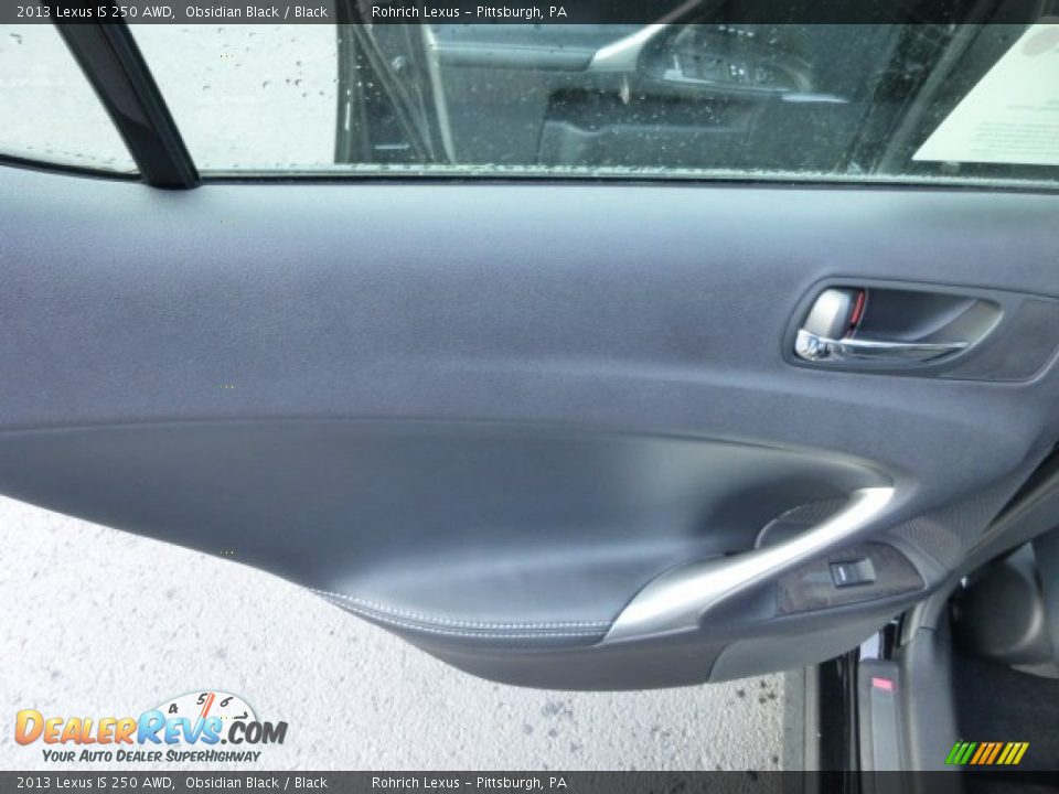 2013 Lexus IS 250 AWD Obsidian Black / Black Photo #13