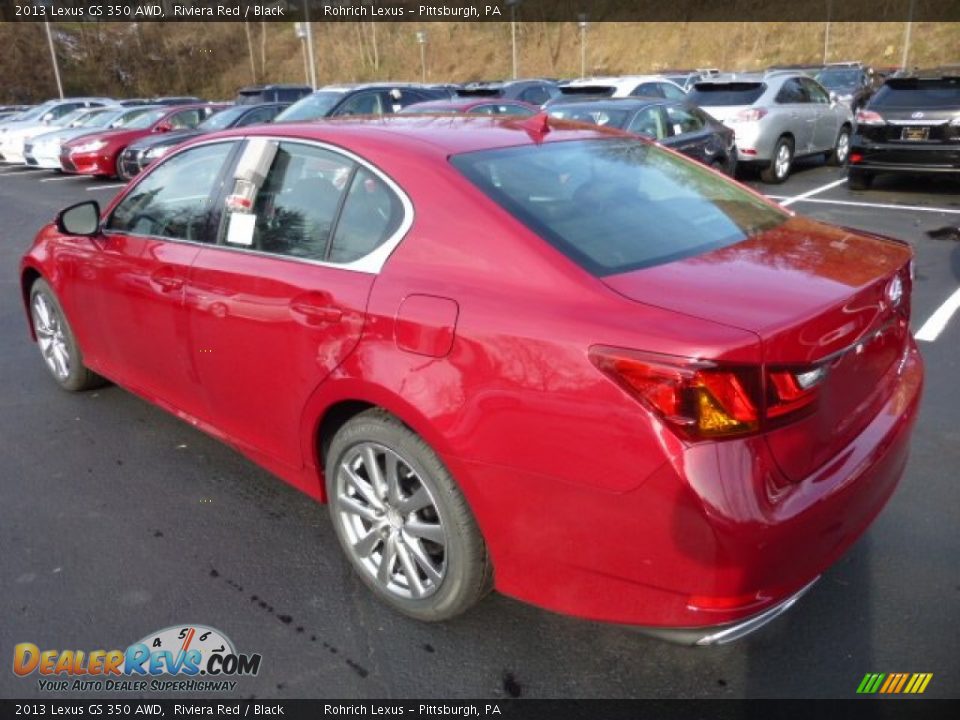 2013 Lexus GS 350 AWD Riviera Red / Black Photo #2