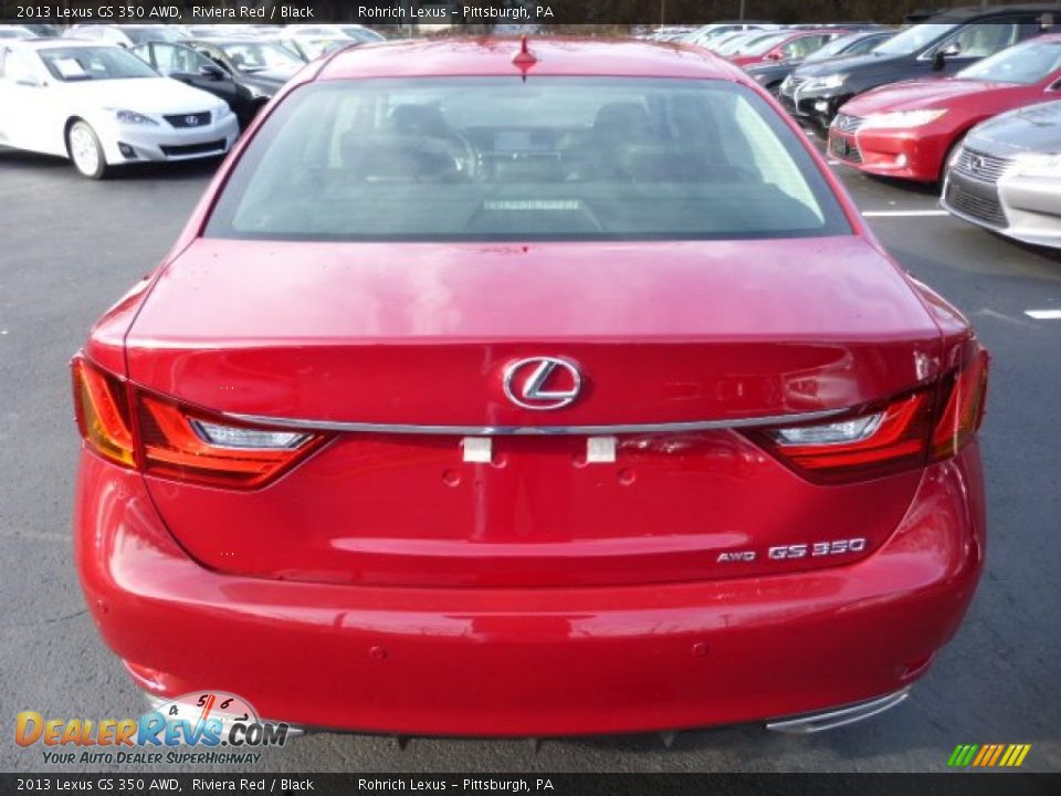 2013 Lexus GS 350 AWD Riviera Red / Black Photo #3