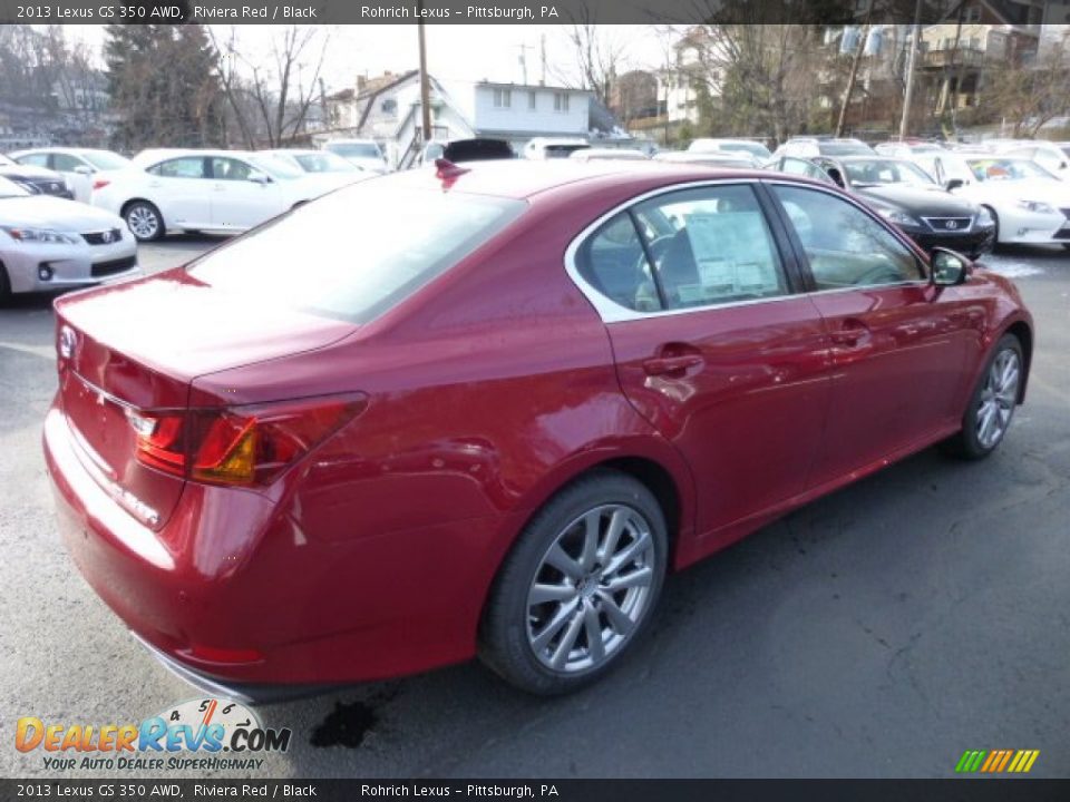 2013 Lexus GS 350 AWD Riviera Red / Black Photo #4