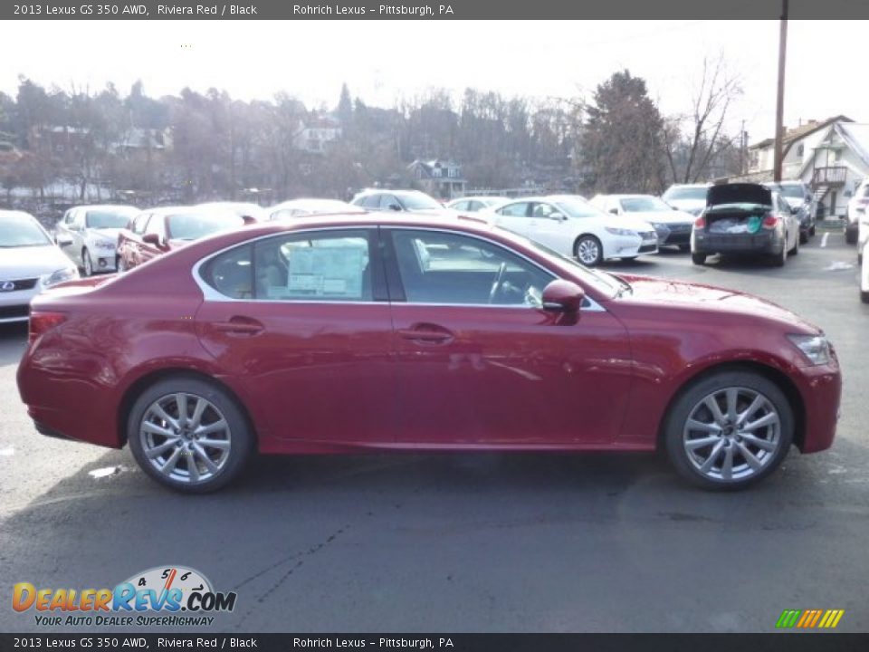 2013 Lexus GS 350 AWD Riviera Red / Black Photo #5
