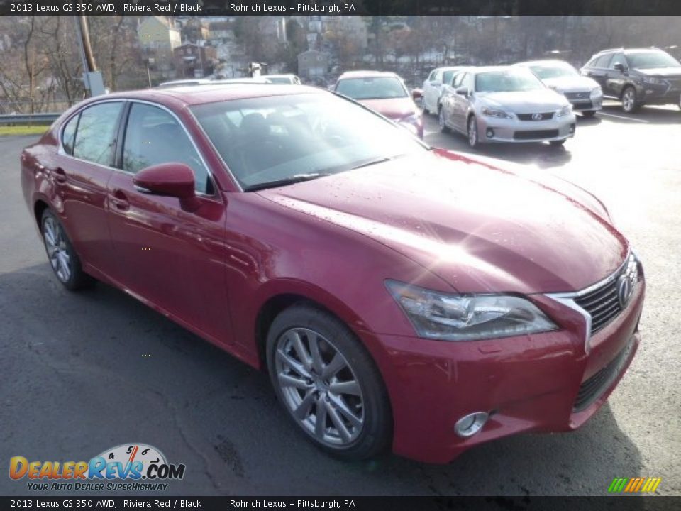 2013 Lexus GS 350 AWD Riviera Red / Black Photo #6
