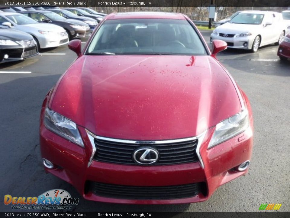 2013 Lexus GS 350 AWD Riviera Red / Black Photo #7