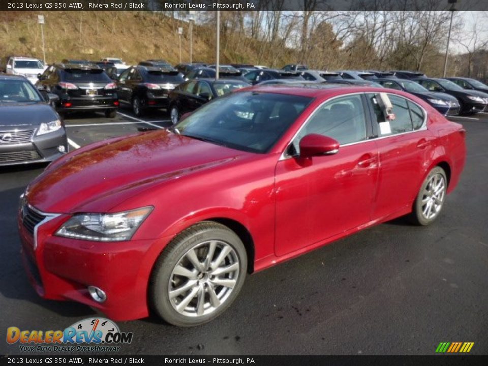 2013 Lexus GS 350 AWD Riviera Red / Black Photo #8