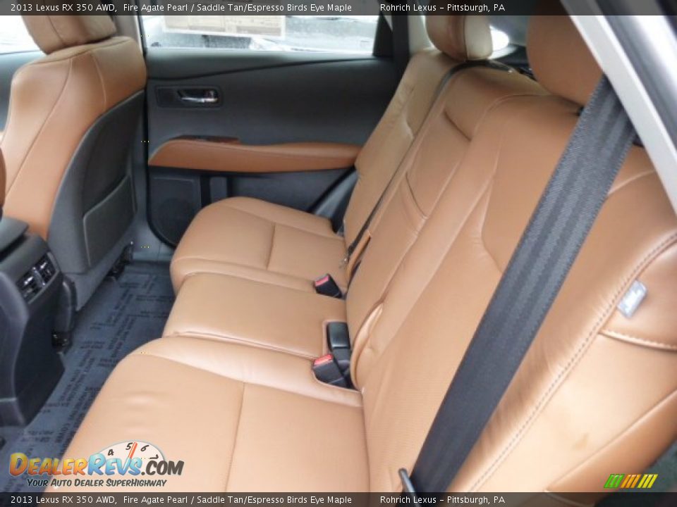 2013 Lexus RX 350 AWD Fire Agate Pearl / Saddle Tan/Espresso Birds Eye Maple Photo #11