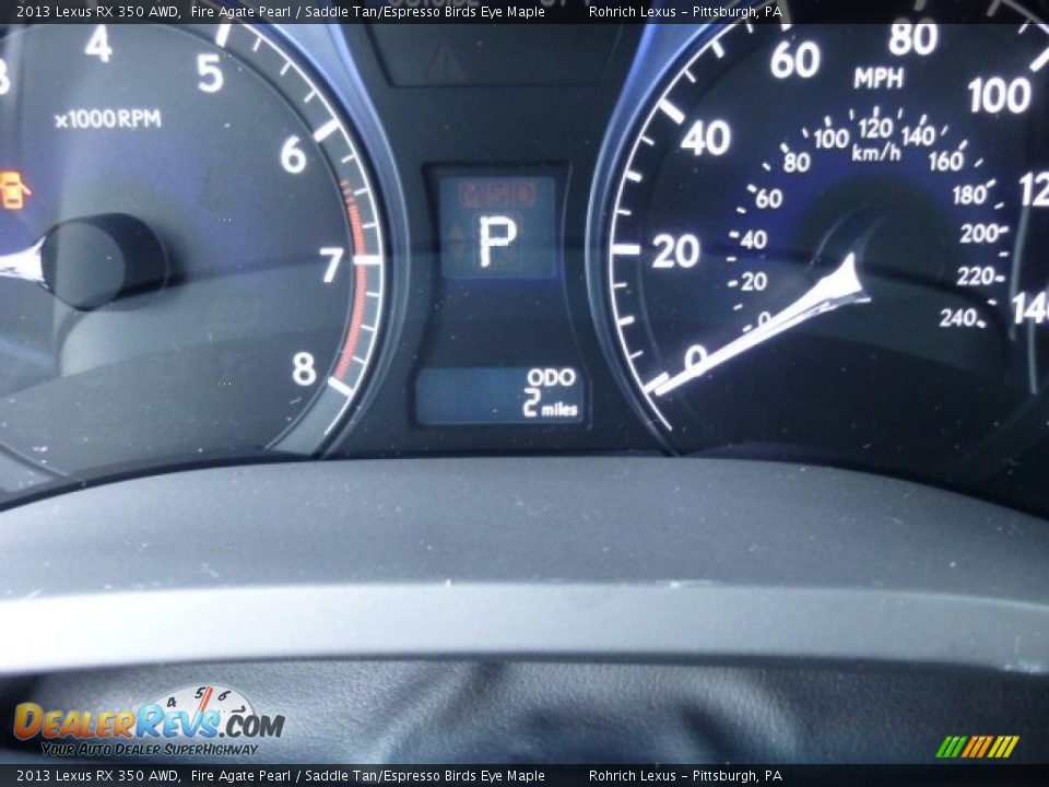 2013 Lexus RX 350 AWD Fire Agate Pearl / Saddle Tan/Espresso Birds Eye Maple Photo #17