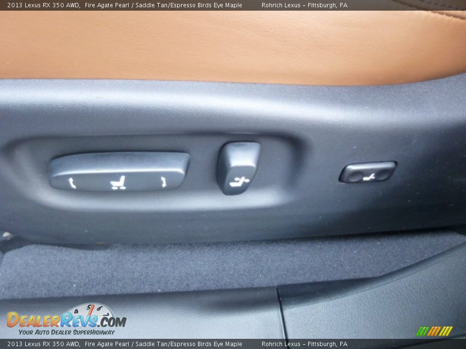 2013 Lexus RX 350 AWD Fire Agate Pearl / Saddle Tan/Espresso Birds Eye Maple Photo #19