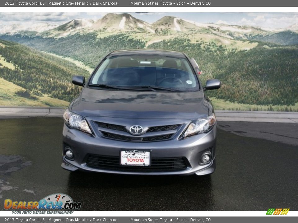 2013 Toyota Corolla S Magnetic Gray Metallic / Dark Charcoal Photo #3