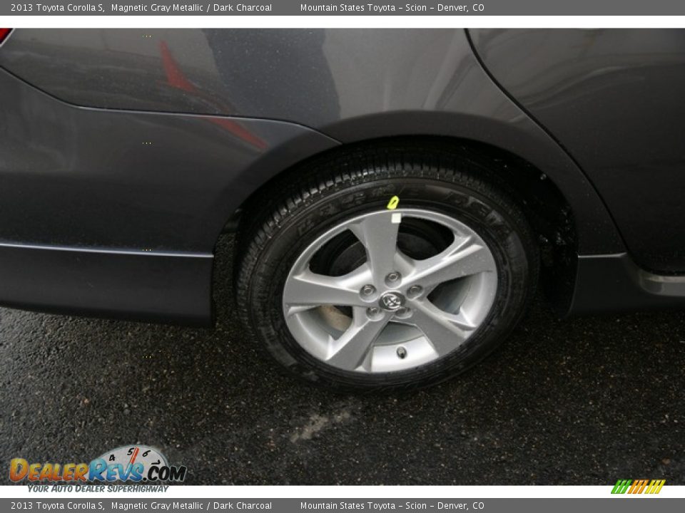 2013 Toyota Corolla S Magnetic Gray Metallic / Dark Charcoal Photo #9