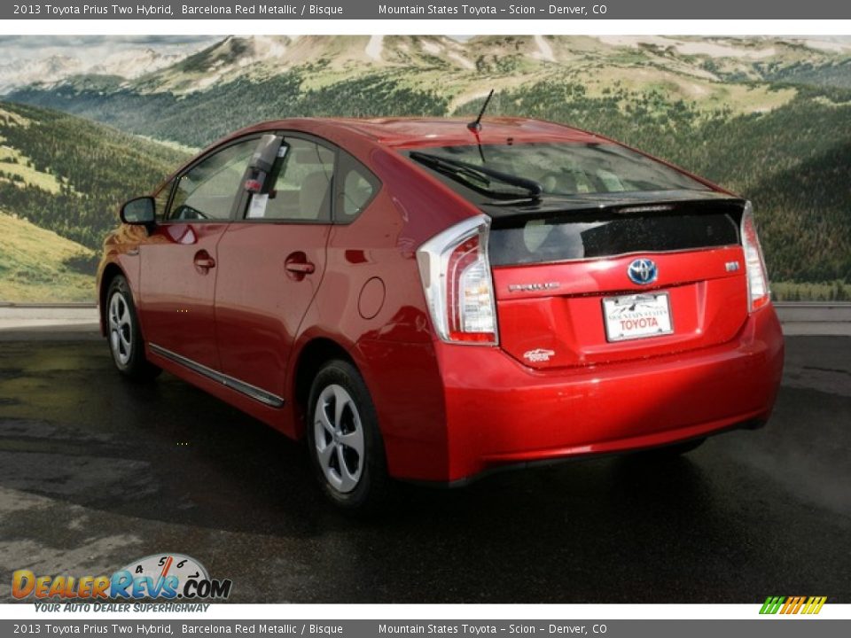 2013 Toyota Prius Two Hybrid Barcelona Red Metallic / Bisque Photo #2