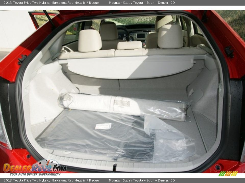 2013 Toyota Prius Two Hybrid Barcelona Red Metallic / Bisque Photo #8