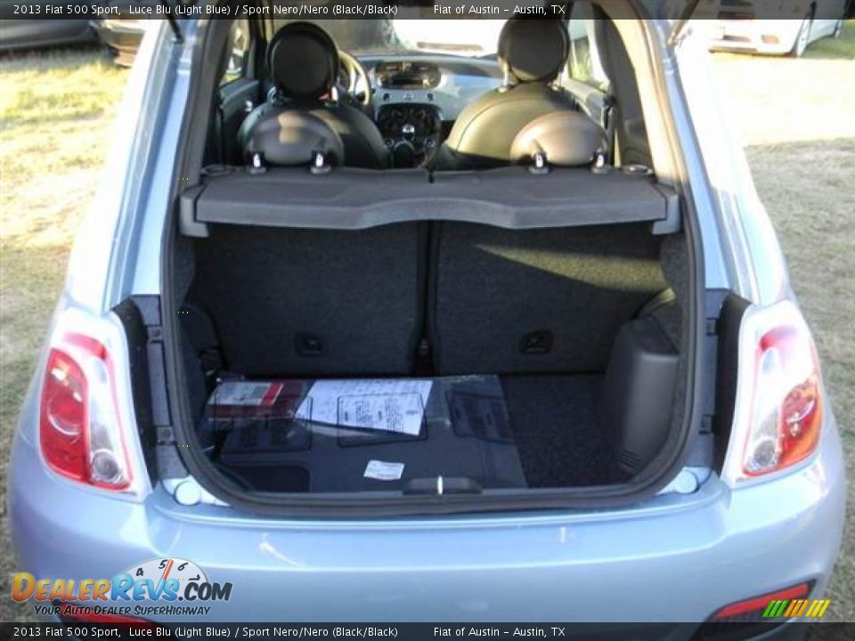 2013 Fiat 500 Sport Luce Blu (Light Blue) / Sport Nero/Nero (Black/Black) Photo #4
