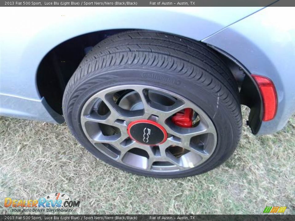 2013 Fiat 500 Sport Luce Blu (Light Blue) / Sport Nero/Nero (Black/Black) Photo #5