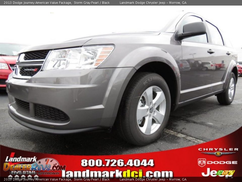 2013 Dodge Journey American Value Package Storm Gray Pearl / Black Photo #1