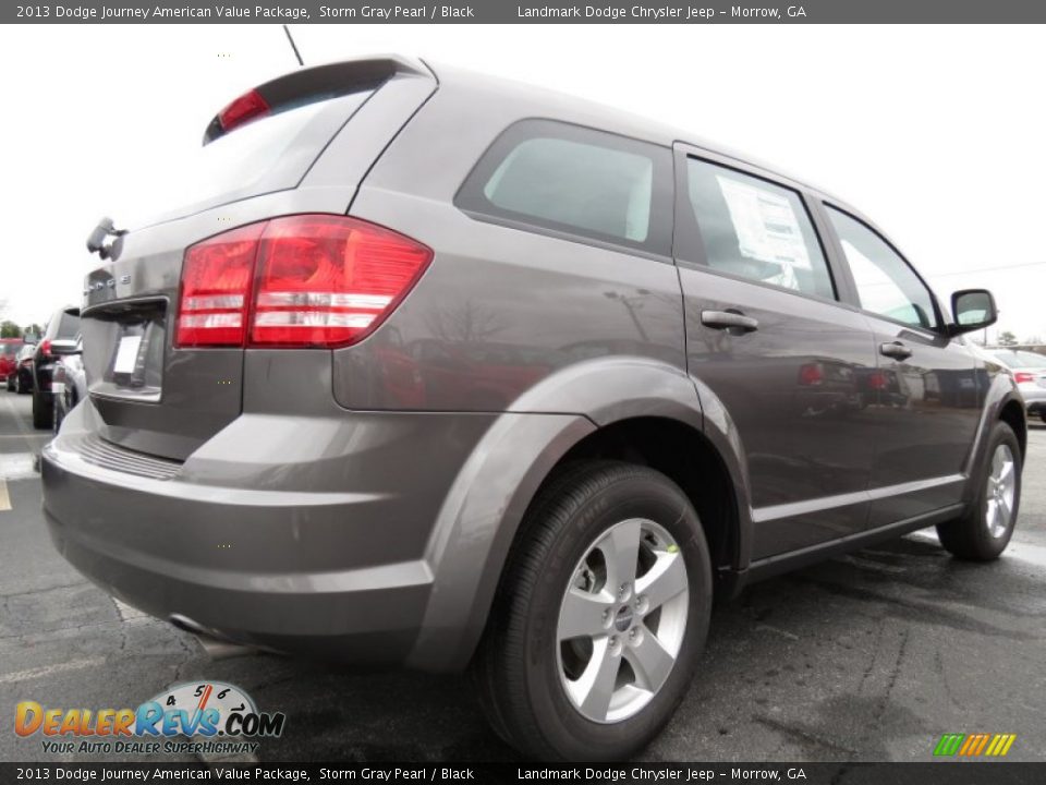 2013 Dodge Journey American Value Package Storm Gray Pearl / Black Photo #3