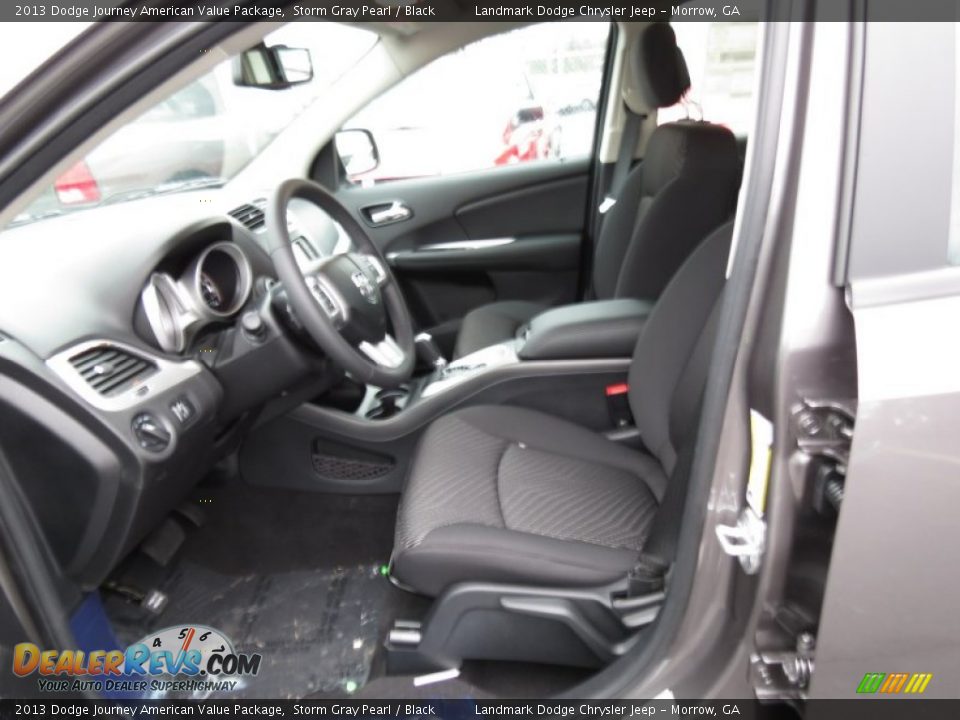 2013 Dodge Journey American Value Package Storm Gray Pearl / Black Photo #6