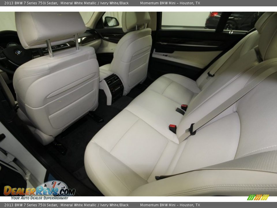 Rear Seat of 2013 BMW 7 Series 750i Sedan Photo #25