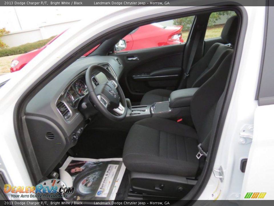 2013 Dodge Charger R/T Bright White / Black Photo #7