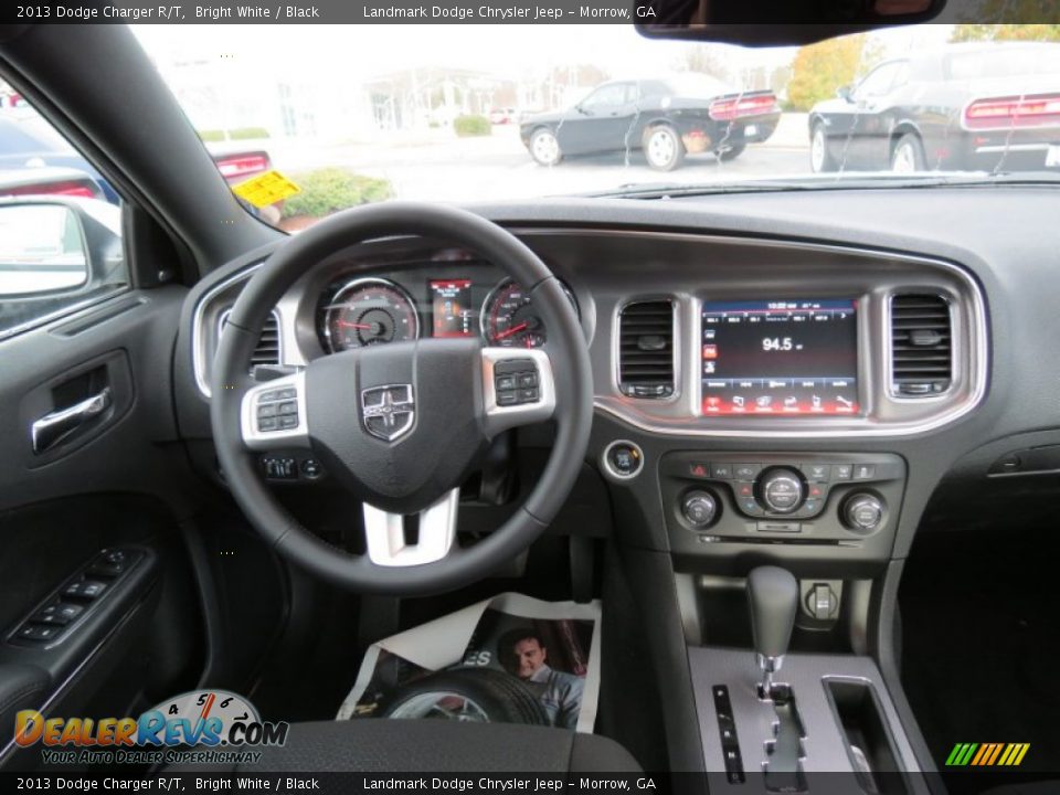 2013 Dodge Charger R/T Bright White / Black Photo #9