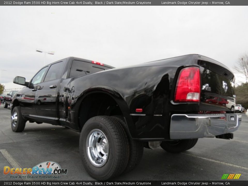 2012 Dodge Ram 3500 HD Big Horn Crew Cab 4x4 Dually Black / Dark Slate/Medium Graystone Photo #2