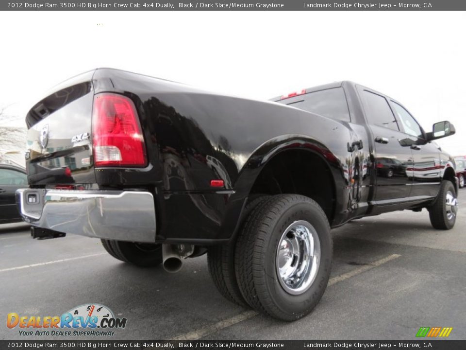2012 Dodge Ram 3500 HD Big Horn Crew Cab 4x4 Dually Black / Dark Slate/Medium Graystone Photo #3