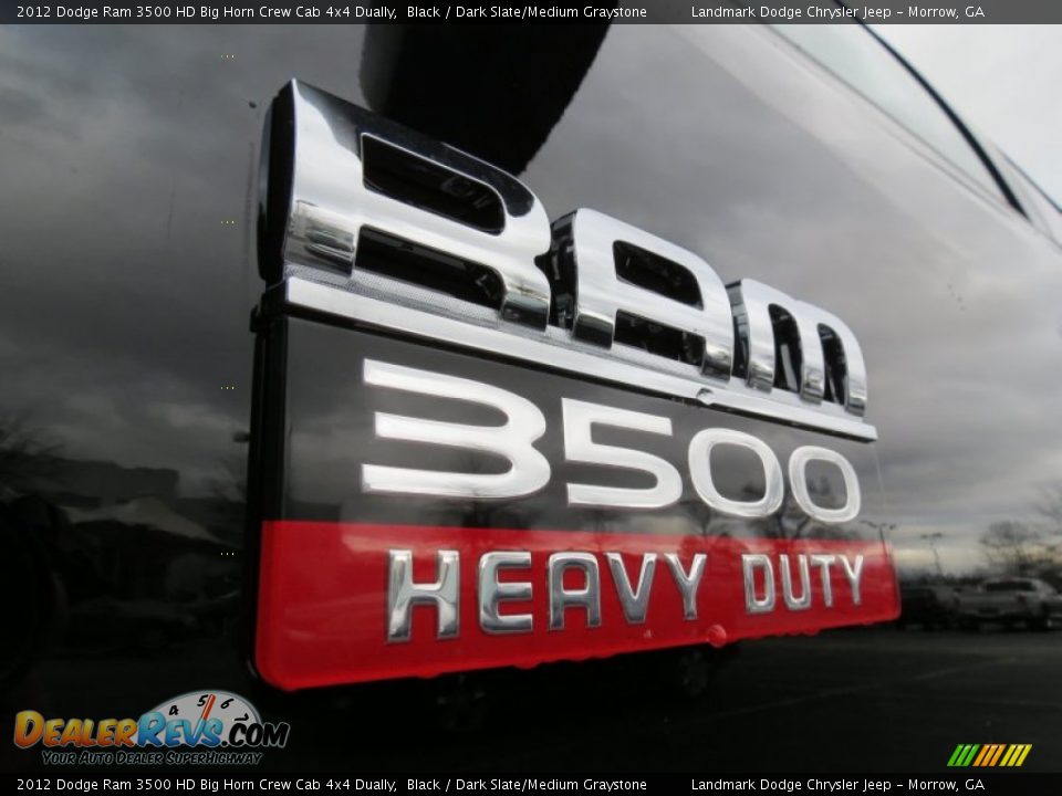 2012 Dodge Ram 3500 HD Big Horn Crew Cab 4x4 Dually Black / Dark Slate/Medium Graystone Photo #6