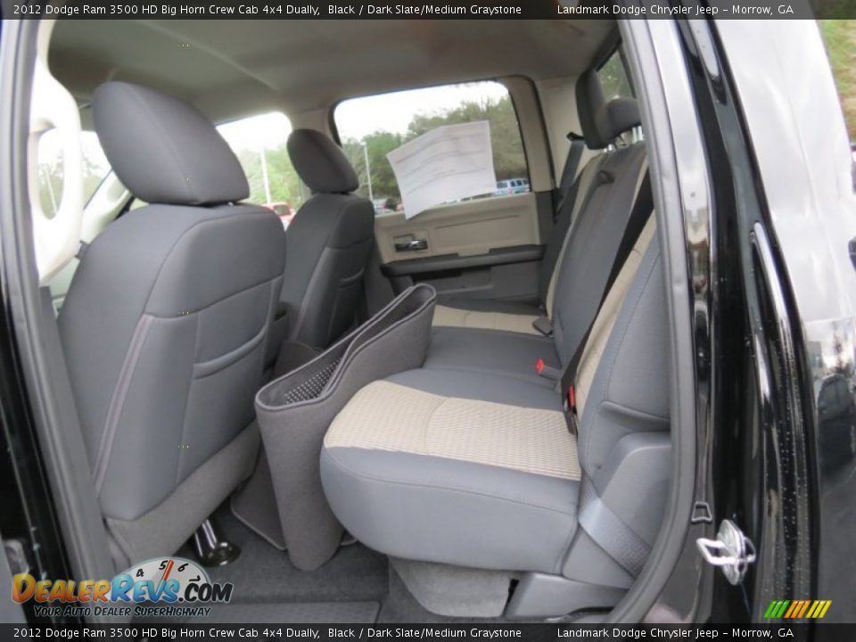 2012 Dodge Ram 3500 HD Big Horn Crew Cab 4x4 Dually Black / Dark Slate/Medium Graystone Photo #8