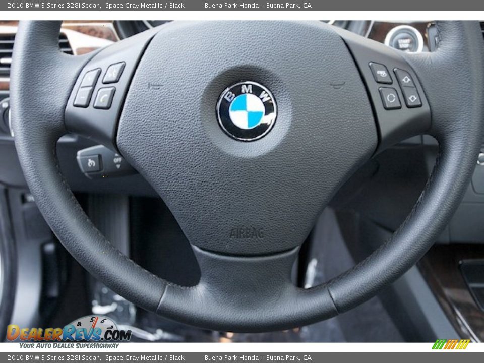 2010 BMW 3 Series 328i Sedan Space Gray Metallic / Black Photo #11