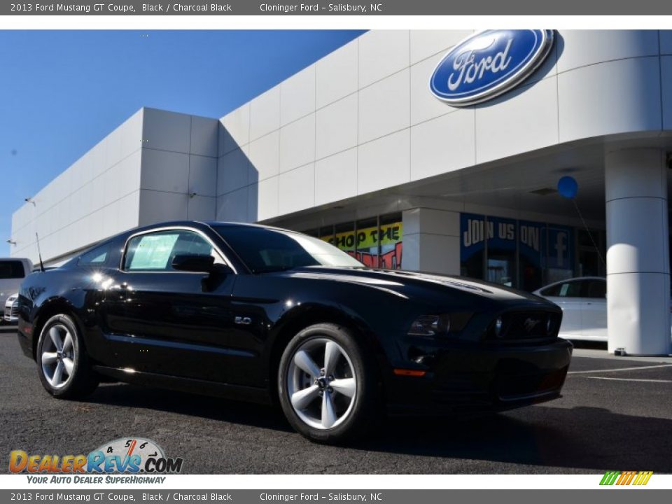 2013 Ford Mustang GT Coupe Black / Charcoal Black Photo #1