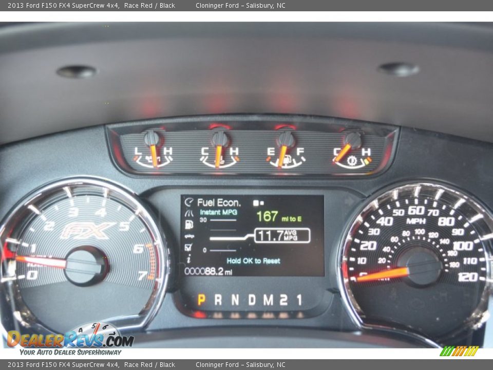 2013 Ford F150 FX4 SuperCrew 4x4 Gauges Photo #36