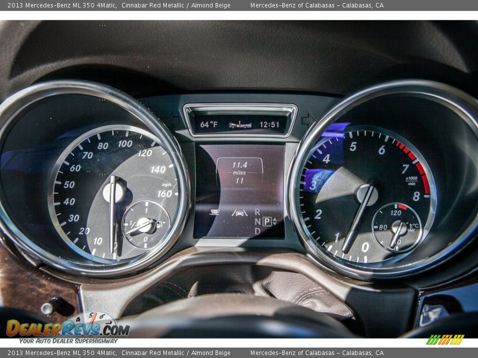 2013 Mercedes-Benz ML 350 4Matic Gauges Photo #6