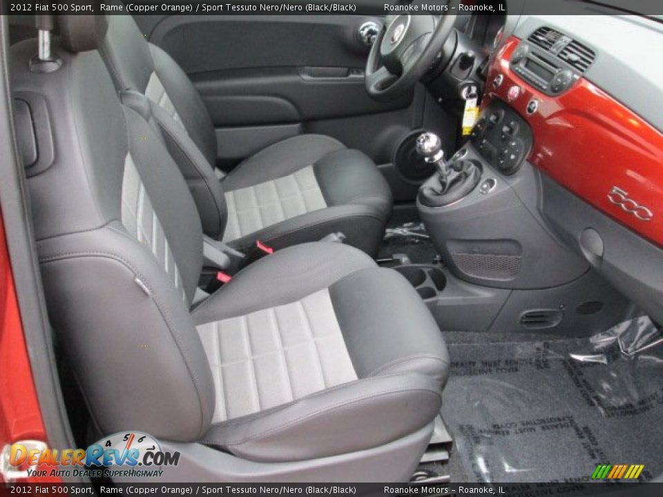 Sport Tessuto Nero/Nero (Black/Black) Interior - 2012 Fiat 500 Sport Photo #4