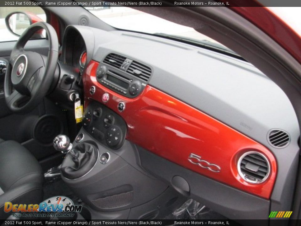 Dashboard of 2012 Fiat 500 Sport Photo #6