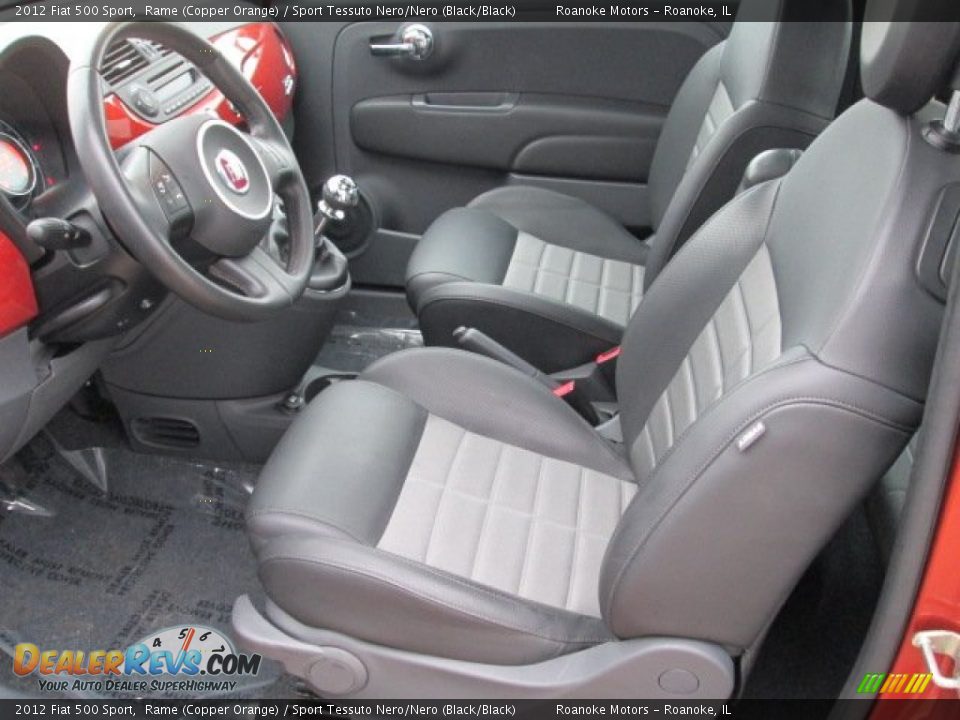 Front Seat of 2012 Fiat 500 Sport Photo #7