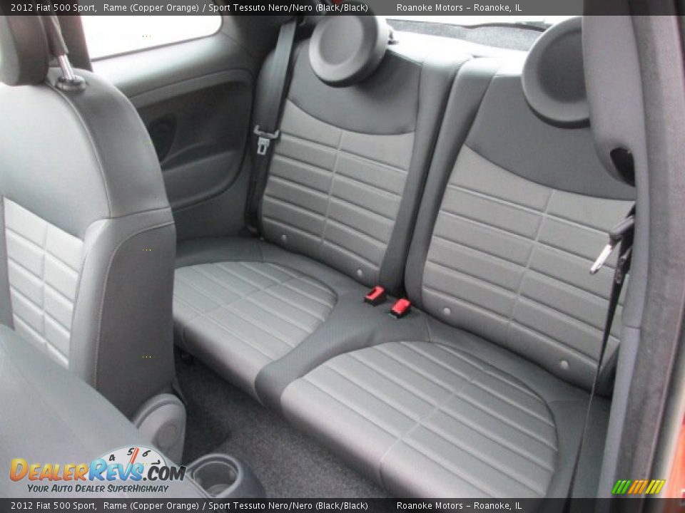 Rear Seat of 2012 Fiat 500 Sport Photo #29