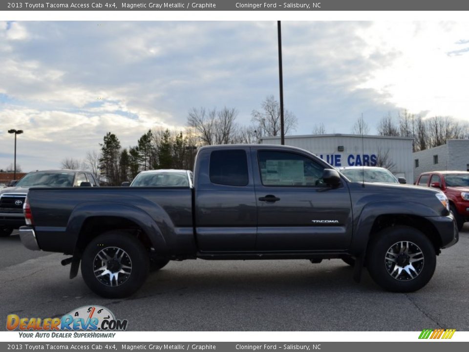 2013 Toyota Tacoma Access Cab 4x4 Magnetic Gray Metallic / Graphite Photo #6