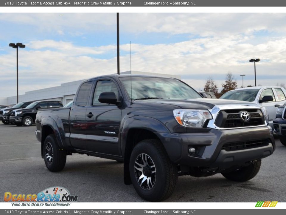 2013 Toyota Tacoma Access Cab 4x4 Magnetic Gray Metallic / Graphite Photo #7
