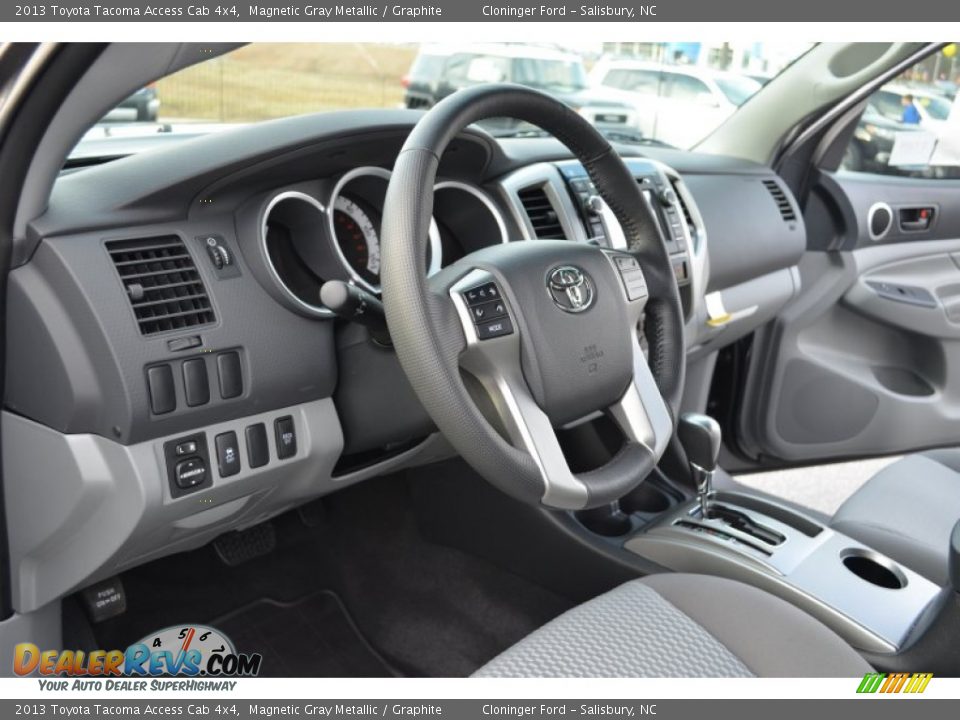 2013 Toyota Tacoma Access Cab 4x4 Magnetic Gray Metallic / Graphite Photo #11
