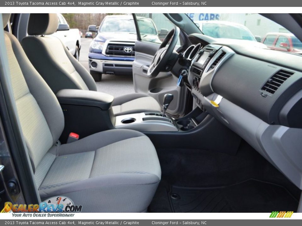 2013 Toyota Tacoma Access Cab 4x4 Magnetic Gray Metallic / Graphite Photo #14