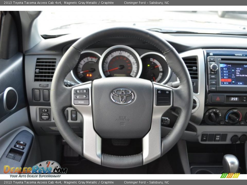2013 Toyota Tacoma Access Cab 4x4 Magnetic Gray Metallic / Graphite Photo #22