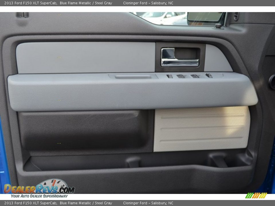 2013 Ford F150 XLT SuperCab Blue Flame Metallic / Steel Gray Photo #8