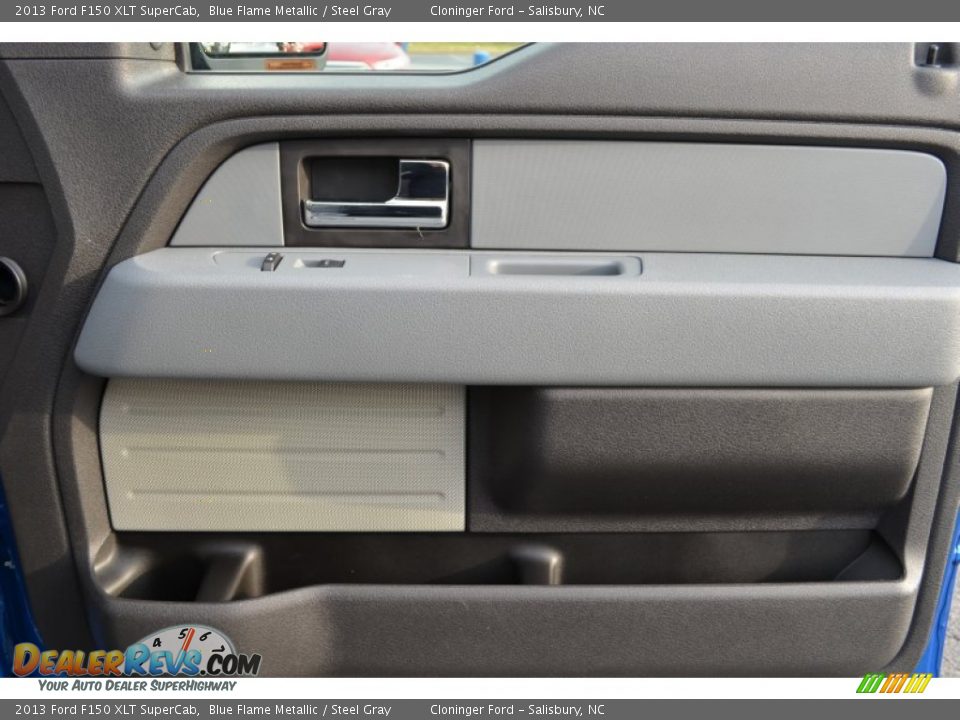 2013 Ford F150 XLT SuperCab Blue Flame Metallic / Steel Gray Photo #16