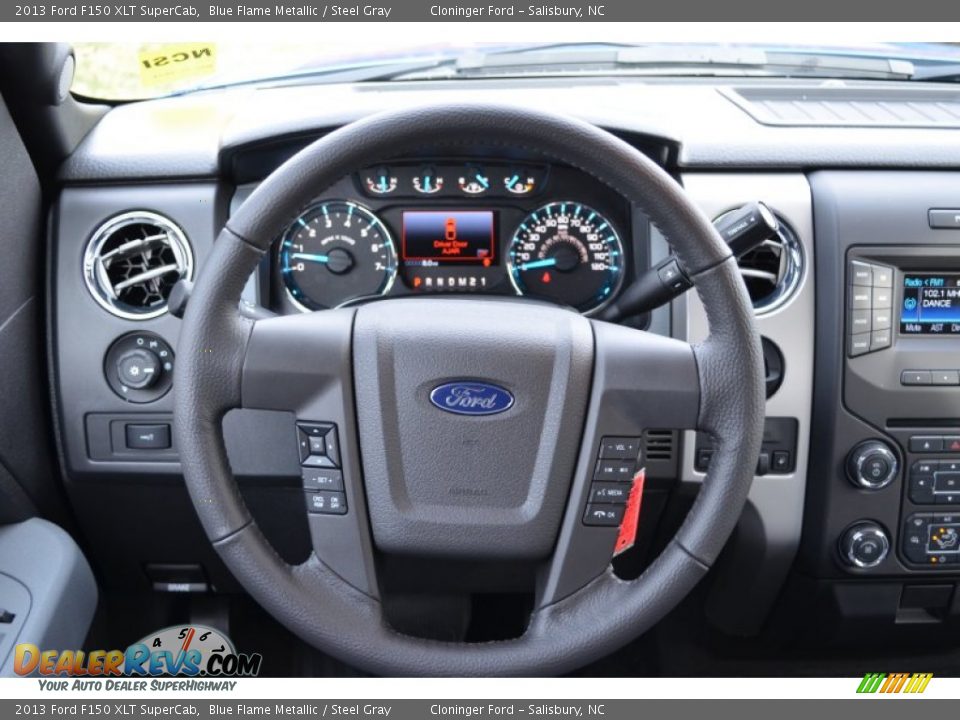 2013 Ford F150 XLT SuperCab Steering Wheel Photo #24