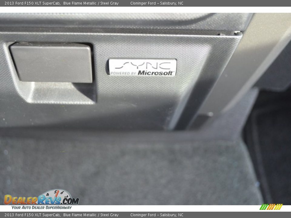 2013 Ford F150 XLT SuperCab Blue Flame Metallic / Steel Gray Photo #36