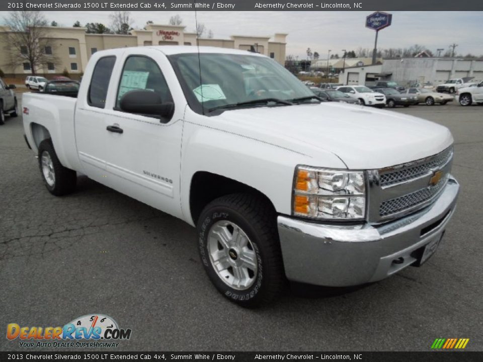 2013 Chevrolet Silverado 1500 LT Extended Cab 4x4 Summit White / Ebony Photo #1