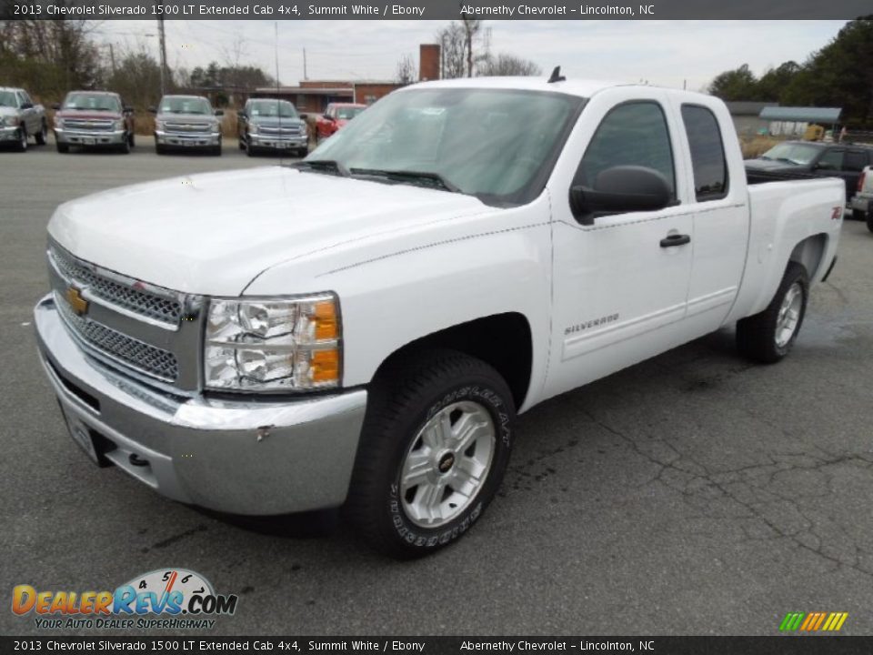 2013 Chevrolet Silverado 1500 LT Extended Cab 4x4 Summit White / Ebony Photo #2