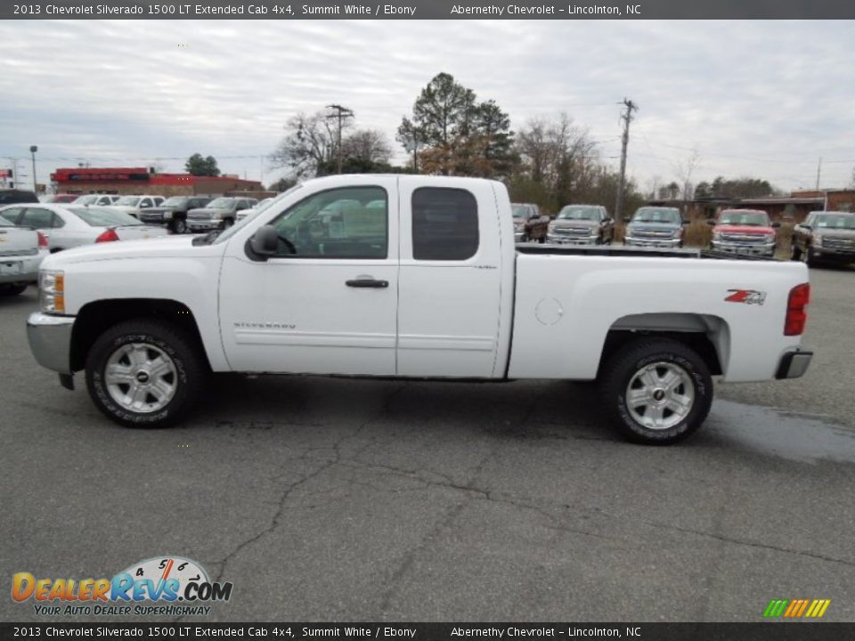 2013 Chevrolet Silverado 1500 LT Extended Cab 4x4 Summit White / Ebony Photo #3